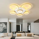 Modern wooden and aluminium LED chandelier for indoor lighting