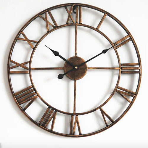 modern design metal wall clock 3D style - vue 10 sur 10