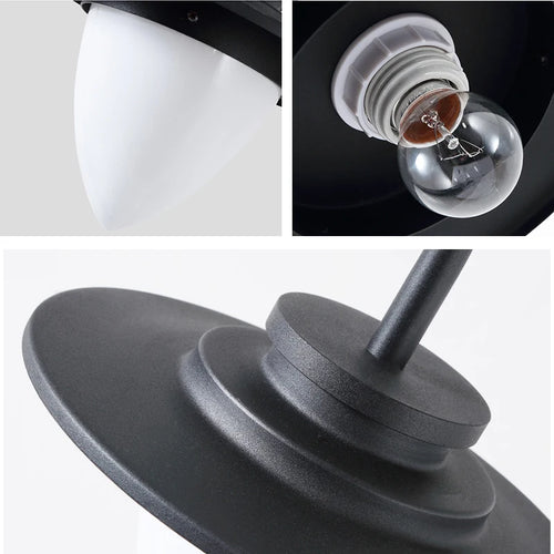 Modern outdoor aluminium lawn lamp for garden - vue 6 sur 8