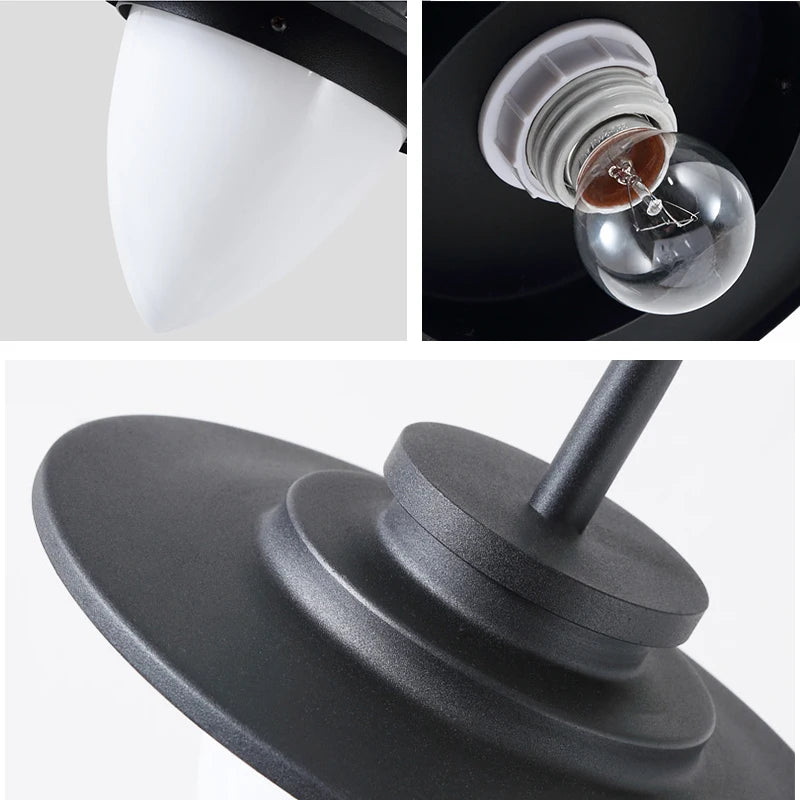 Modern outdoor aluminium lawn lamp for garden - vue 6 sur 8