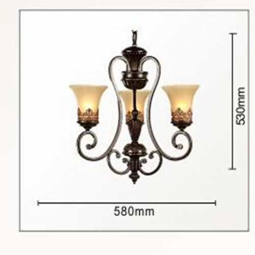 Luxurious 6-arm european style chandelier for elegant decor - vue 16 sur 16