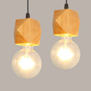 Mengjay vintage industrial rustic wood pendant light