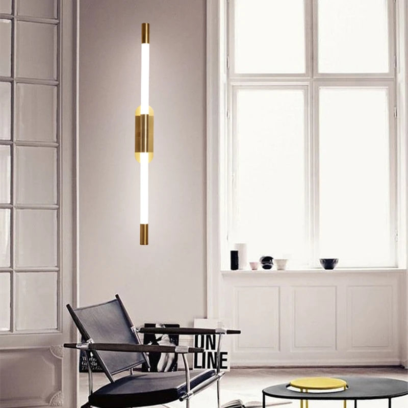 Modern decorative nordic design rotatable LED wall light