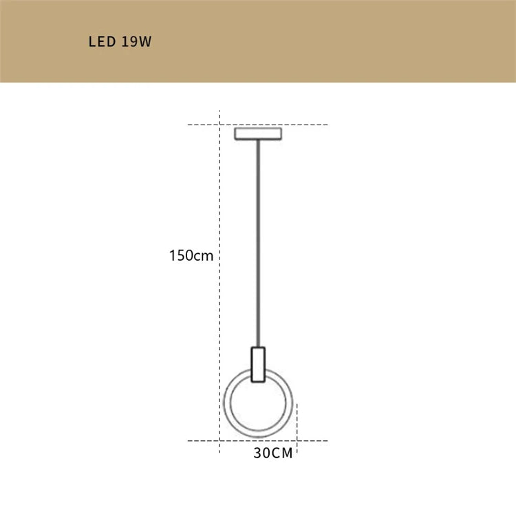 Loft style LED pendant chandelier for staircase - vue 17 sur 17