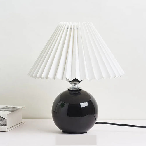Korean pleated table lamp - vue 24 sur 25