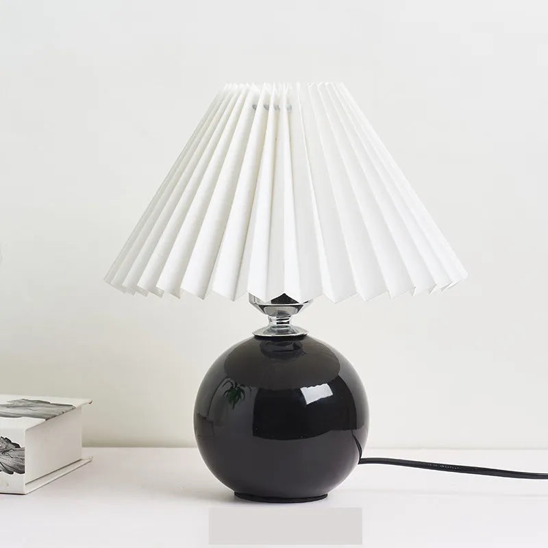 Korean pleated table lamp - vue 23 sur 25