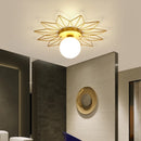 Luxury lotus leaf ceiling light nordic decorative design