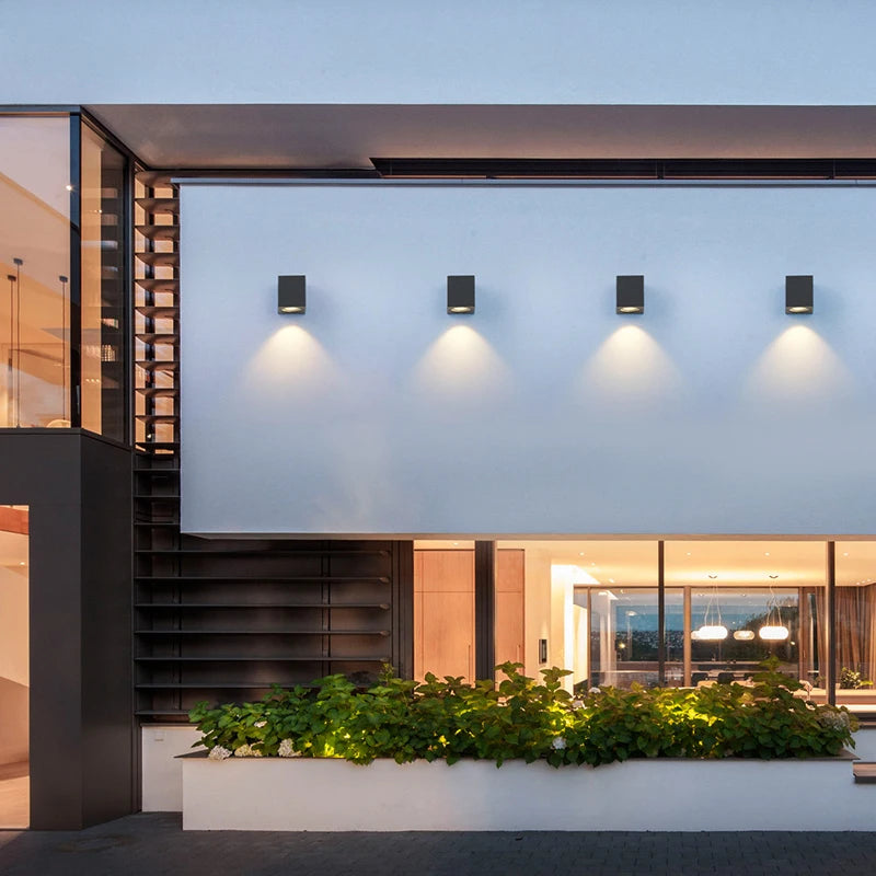 Waterproof outdoor wall light IP54 modern porch, balcony, terrace and garden lighting