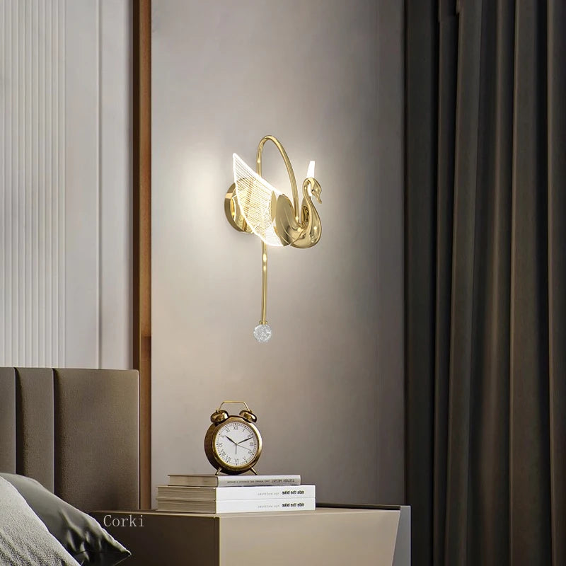 Nordic LED wall light with luxury design for elegant interiors - vue 3 sur 8