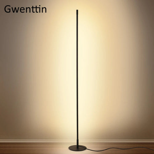 Minimalist nordic style LED floor lamp for elegant interiors - vue 4 sur 10