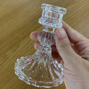 European style glass candle holder for home decor