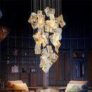 Modern LED chandelier for staircases and clothing shops