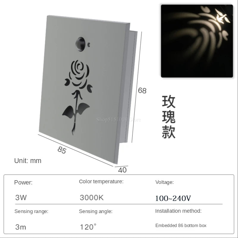 Led wall light with motion sensor for human detection - vue 12 sur 17