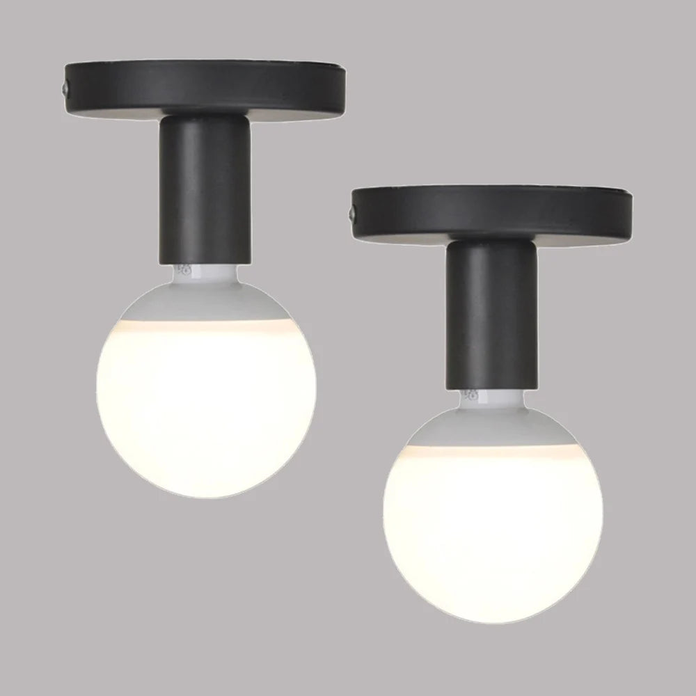 Retro metal ceiling light for vintage industrial decor
