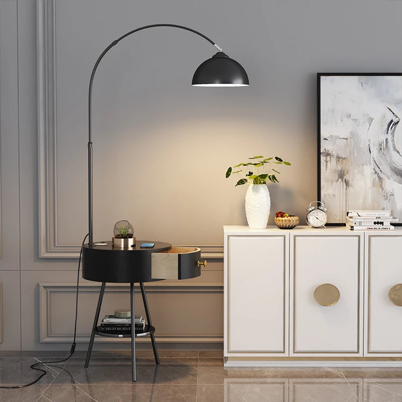 High-end floor lamp with shelf and free delivery