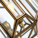 Vintage glass pendant light for indoor and outdoor use