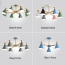 Nordic wooden pendant light for interior decor