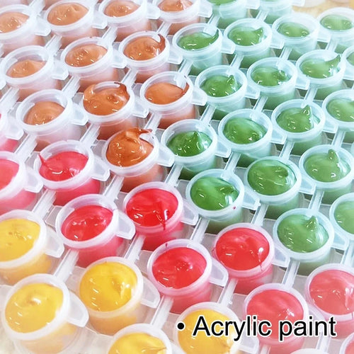 Abstract paint by numbers kit for creative home decoration - vue 6 sur 7