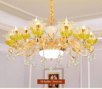 European crystal chandelier luxury lighting for interior decoration