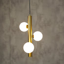 Modern matte glass LED chandelier pendant light