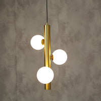 Modern matte glass LED chandelier pendant light
