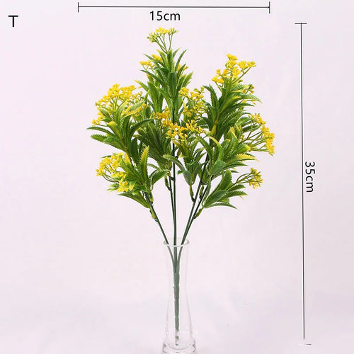 Artificial plant with 7 branches for wedding and Christmas decoration - vue 18 sur 21