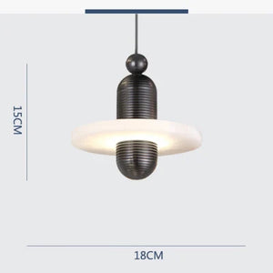 Modern marble pendant light for decorative indoor lighting