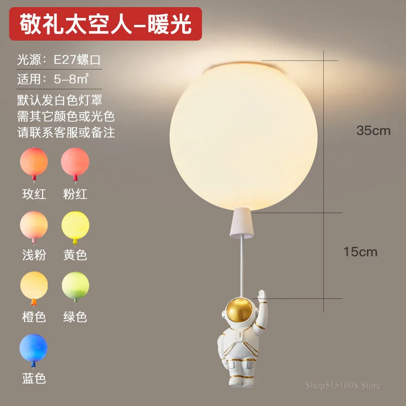 Decorative nordic pendant light for children’s room with playful design - vue 18 sur 22