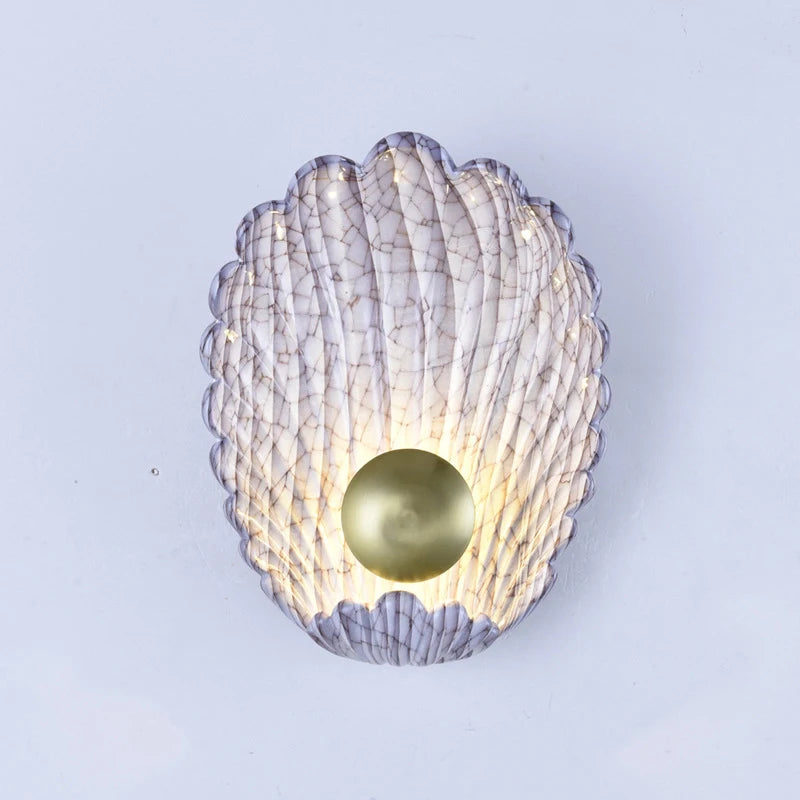 Nordic shell LED wall light for stylish home décor
