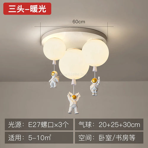 Decorative nordic pendant light for children’s room with playful design - vue 10 sur 22