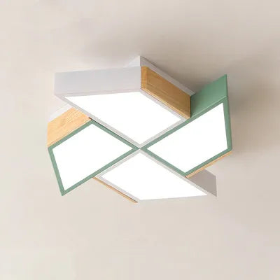 Modern windmill shape LED ceiling light - vue 12 sur 18