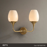 Nordic minimalist copper wall light for decorative lighting