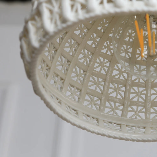 Modern ceramic LED pendant light for home decoration - vue 6 sur 7