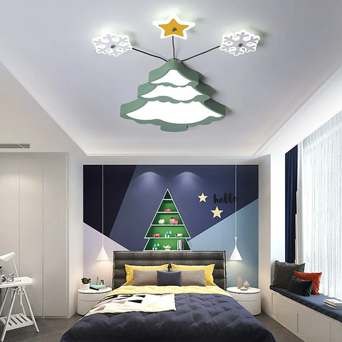 Modern LED ceiling light for interior, contemporary style and warm atmosphere - vue 4 sur 9