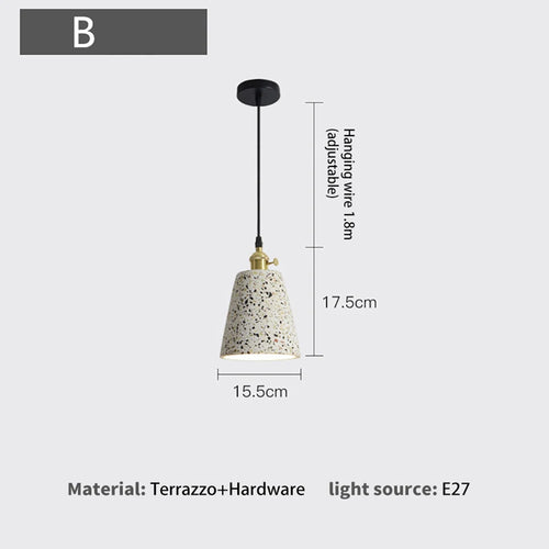 Modern cement pendant light for elegant lighting - vue 12 sur 11