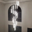 Gold LED crystal chandelier for elegant and refined indoor lighting