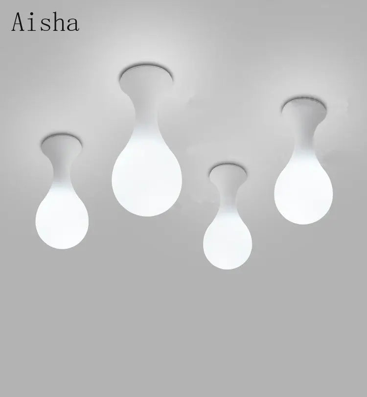 Modern raindrop design creative ceiling light