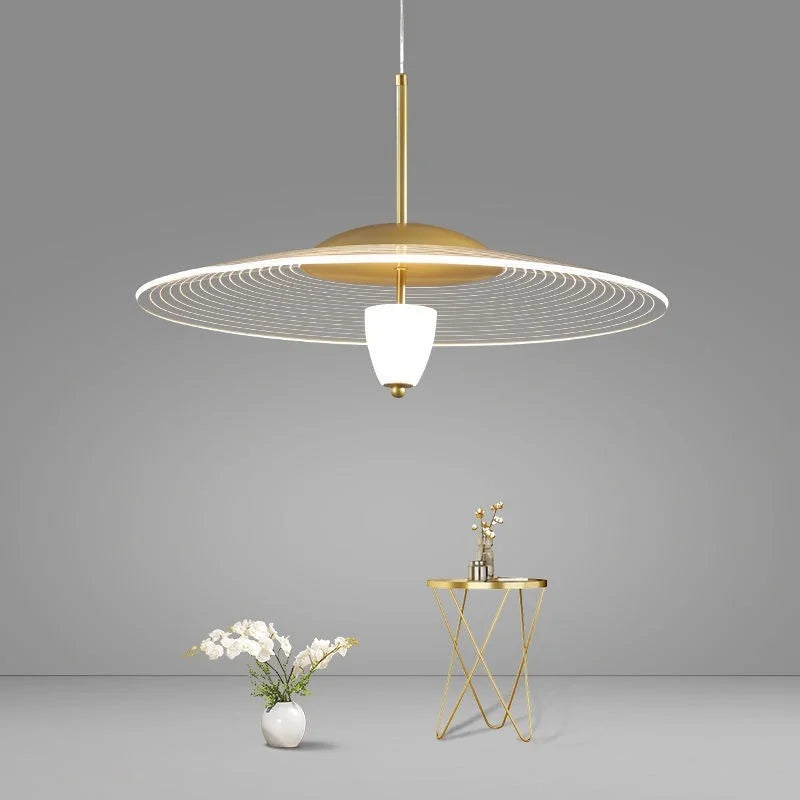 Transparent acrylic pendant light for modern interior decoration