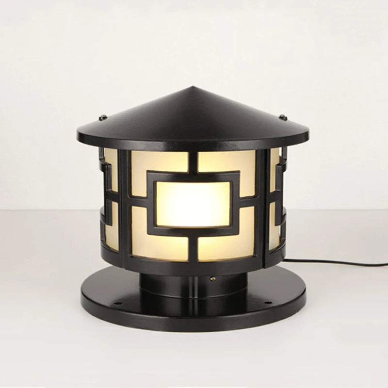 Aluminium wall light with decorative Chinese characters