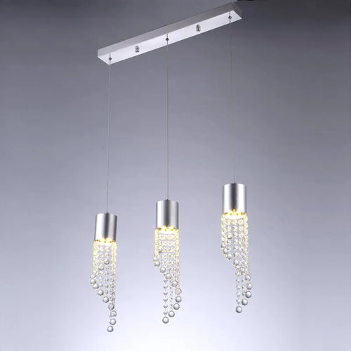 Modern crystal pendant for decorative indoor lighting - vue 4 sur 6
