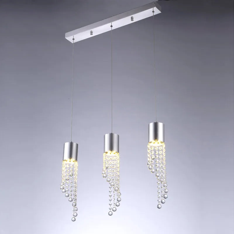 Modern crystal pendant for decorative indoor lighting - vue 3 sur 6