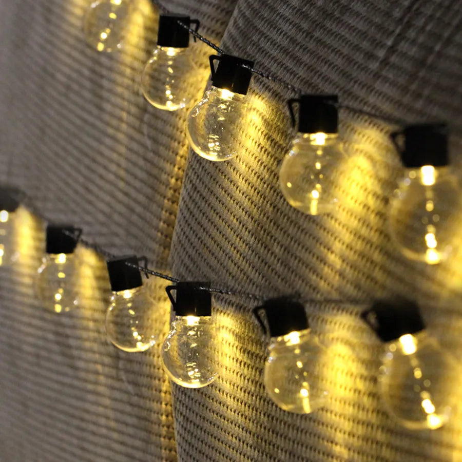 LED string lights for festive outdoor decoration