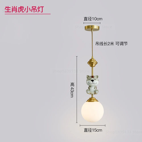 Nordic LED decorative cartoon pendant light for Christmas - vue 9 sur 8