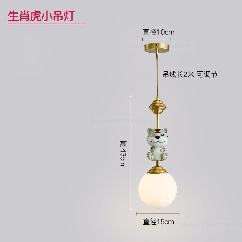 Nordic LED decorative cartoon pendant light for Christmas - vue 8 sur 8