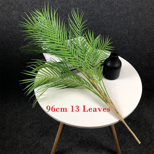 Set of 2 large artificial tropical palm plants for indoor decoration