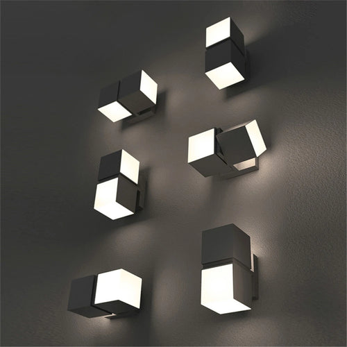 Modern waterproof LED outdoor wall light for decorative garden and pathway - vue 6 sur 11