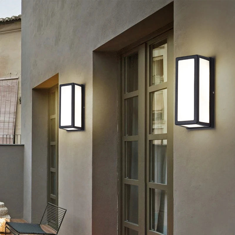 Creative outdoor wall lights for garden and terrace