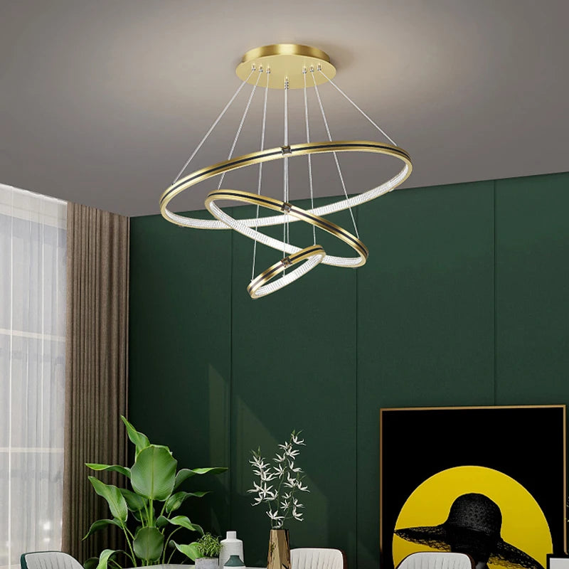 Modern crystal chandelier for hall and luxury restaurant - vue 3 sur 17