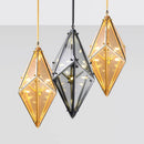 Luxurious modern style glass pendant light