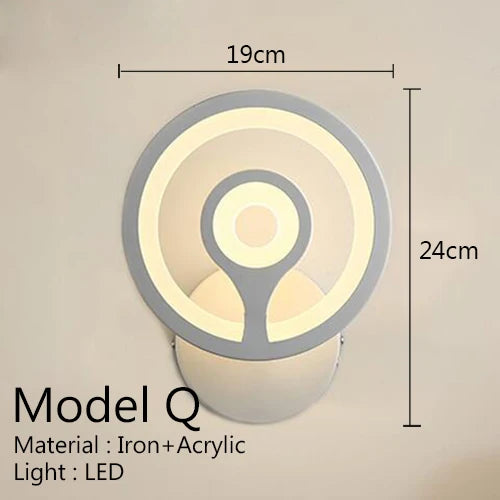 Modern acrylic wall light in American style for elegant interiors - vue 16 sur 23